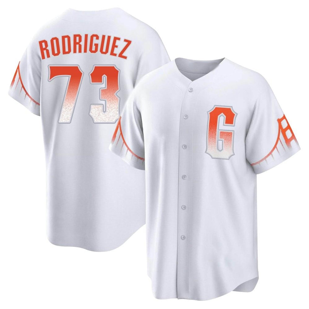 Elroe SF.Giants #73 Randy Rodriguez Player White City Connect Home Game Stitched Jerseys