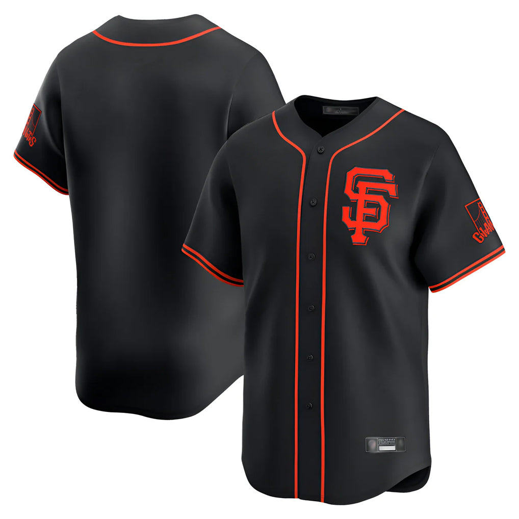 Elroe SF.Giants Blank Player Black 2026 Home Limited Stitched Jerseys