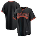 Elroe SF.Giants Blank Player Black Alternate Limited Stitched Jerseys