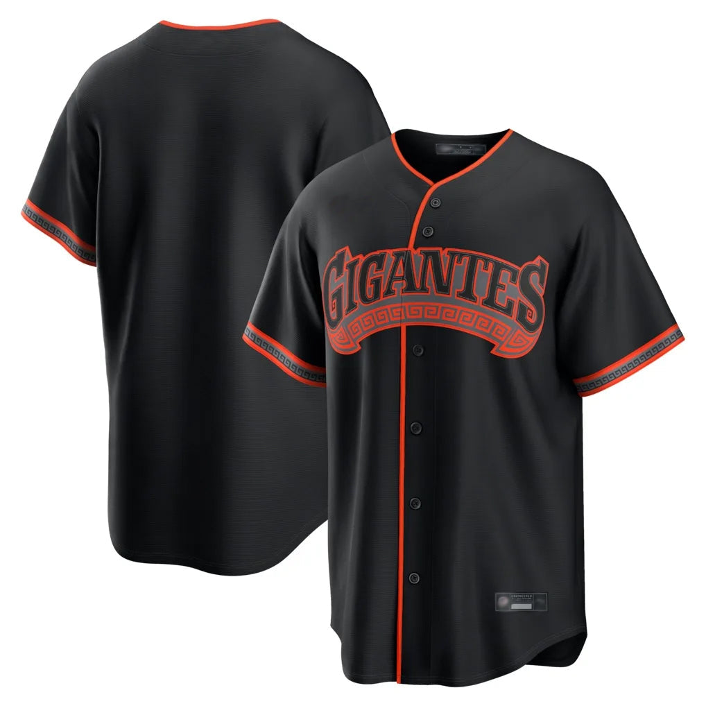 Elroe SF.Giants Blank Player Black Alternate Limited Stitched Jerseys