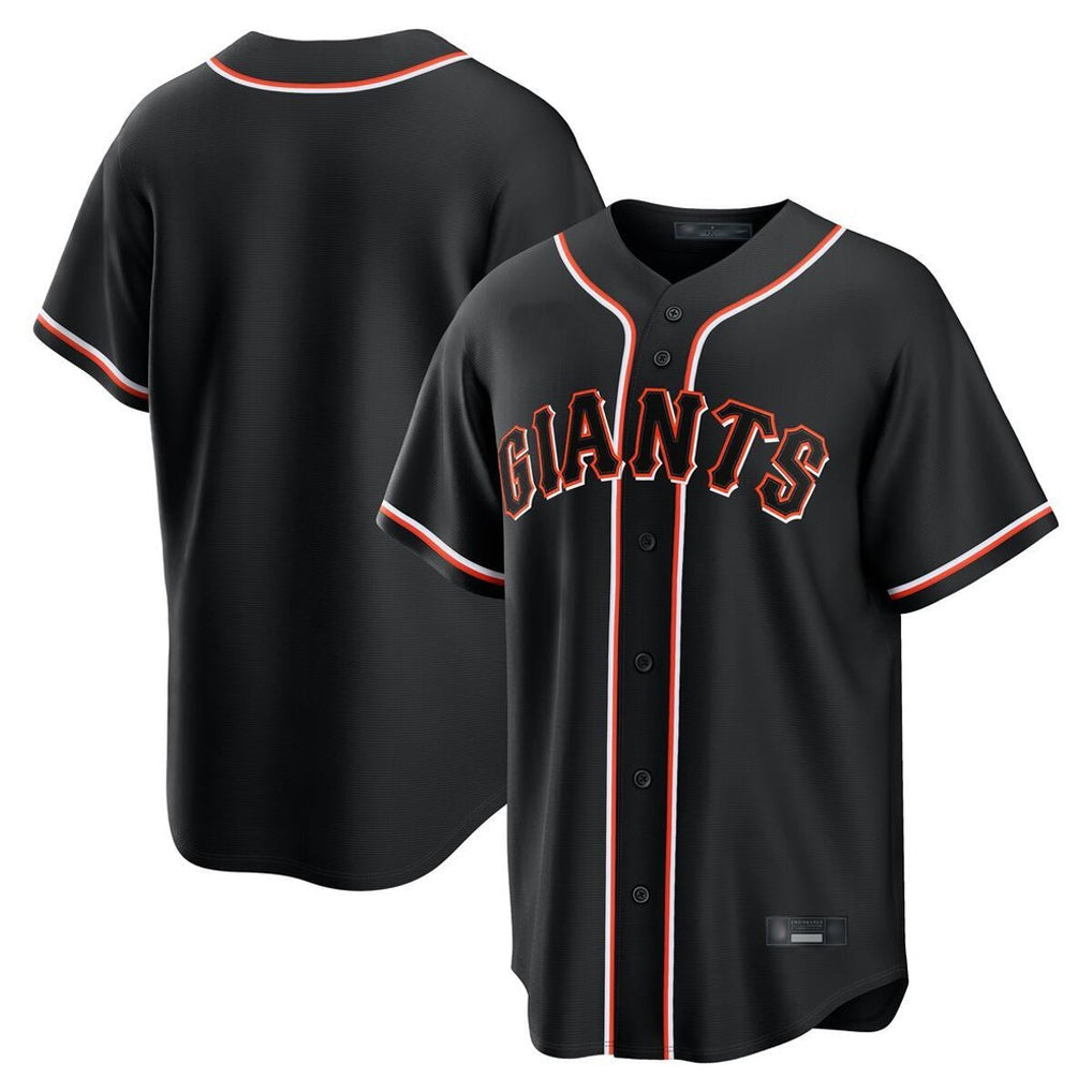 Elroe SF.Giants Blank Player Black Fashion Home Game Stitched Jerseys