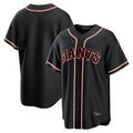 Elroe SF.Giants Blank Player Black Fashion Home Game Stitched Jerseys