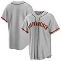 Elroe SF.Giants Blank Player Gray Home Game Stitched Jerseys