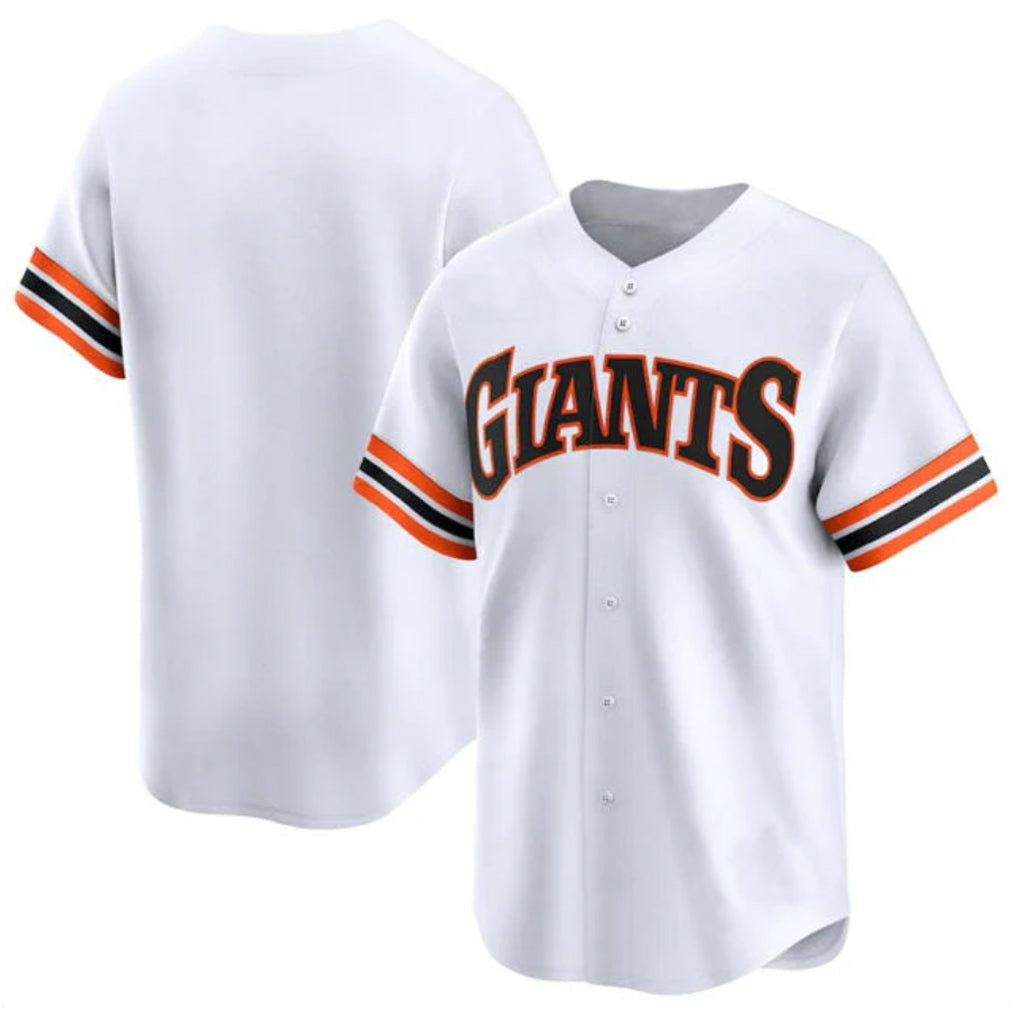 Elroe SF.Giants Blank Player White Home Game Stitched Jerseys