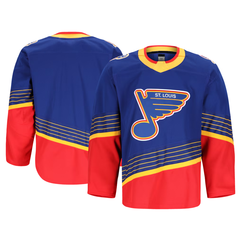 Elroe St.L.Blues Blue Alternate 2 Authentic Pro Jerseys