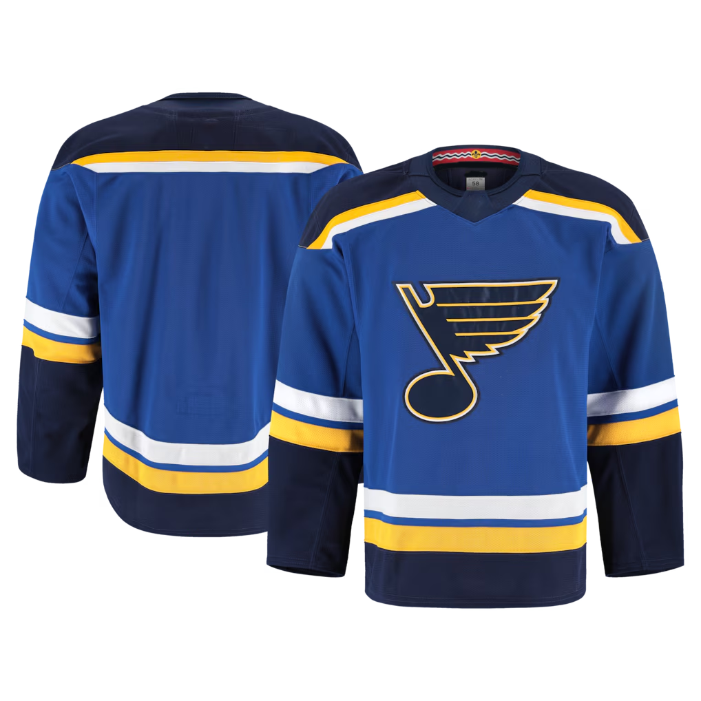 Elroe St.L.Blues Blue Alternate Authentic Pro Jerseys