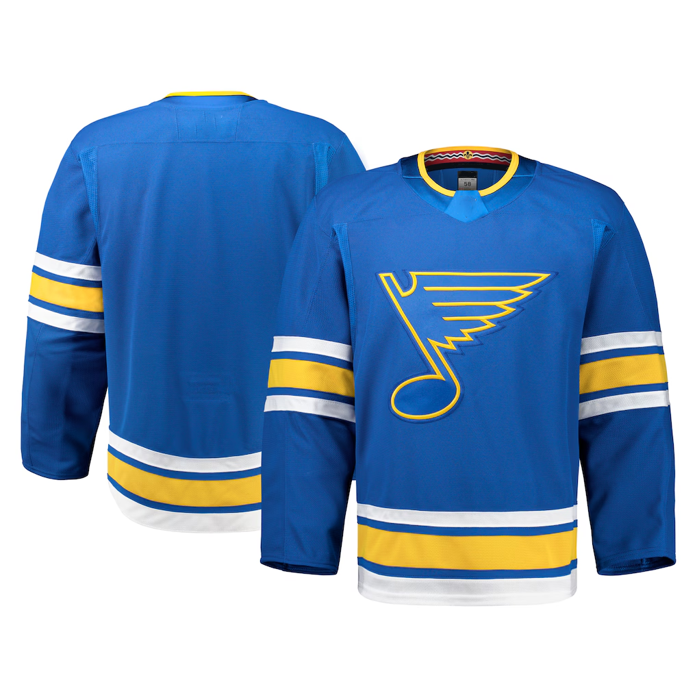 Elroe St.L.Blues Blue Home Authentic Pro Jerseys