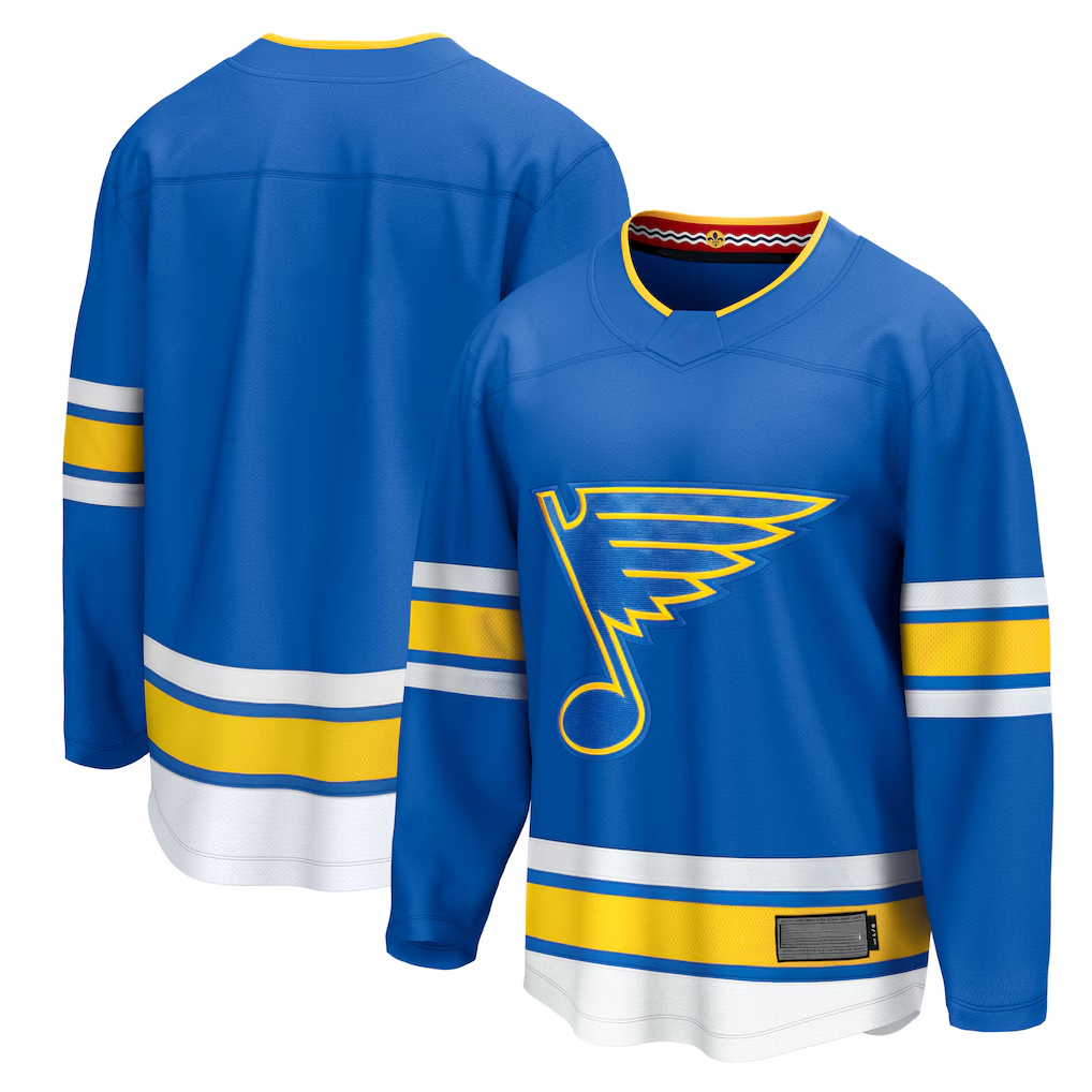 Elroe St.L.Blues Blue Home Breakaway Jerseys
