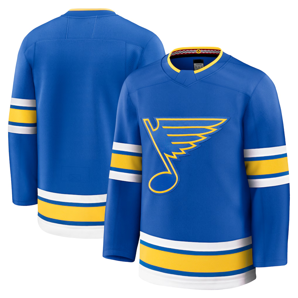 Elroe St.L.Blues Blue Home Premium Jerseys