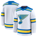 Elroe St.L.Blues White Away Premium Jerseys
