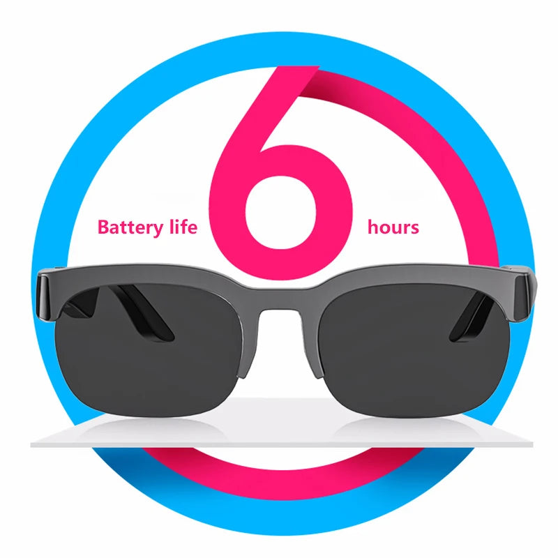 AI Smart Glasses 8MP HD Camera 8K Shooting AI Real-time Translation with Bluetooth 6.0 Earphones Call Recording Music Sunglasses