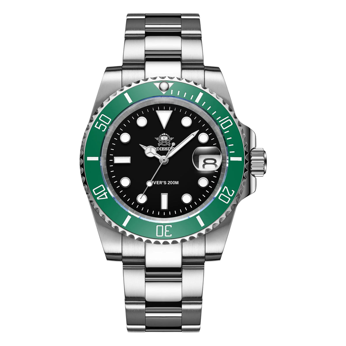 ADDIESDIVE Hot Selling Luxury Men's Diving Watch Steel BGW9 Luminous Ceramic Bezel 41mm 200M Waterproof Men's Analog Watch MY-H3