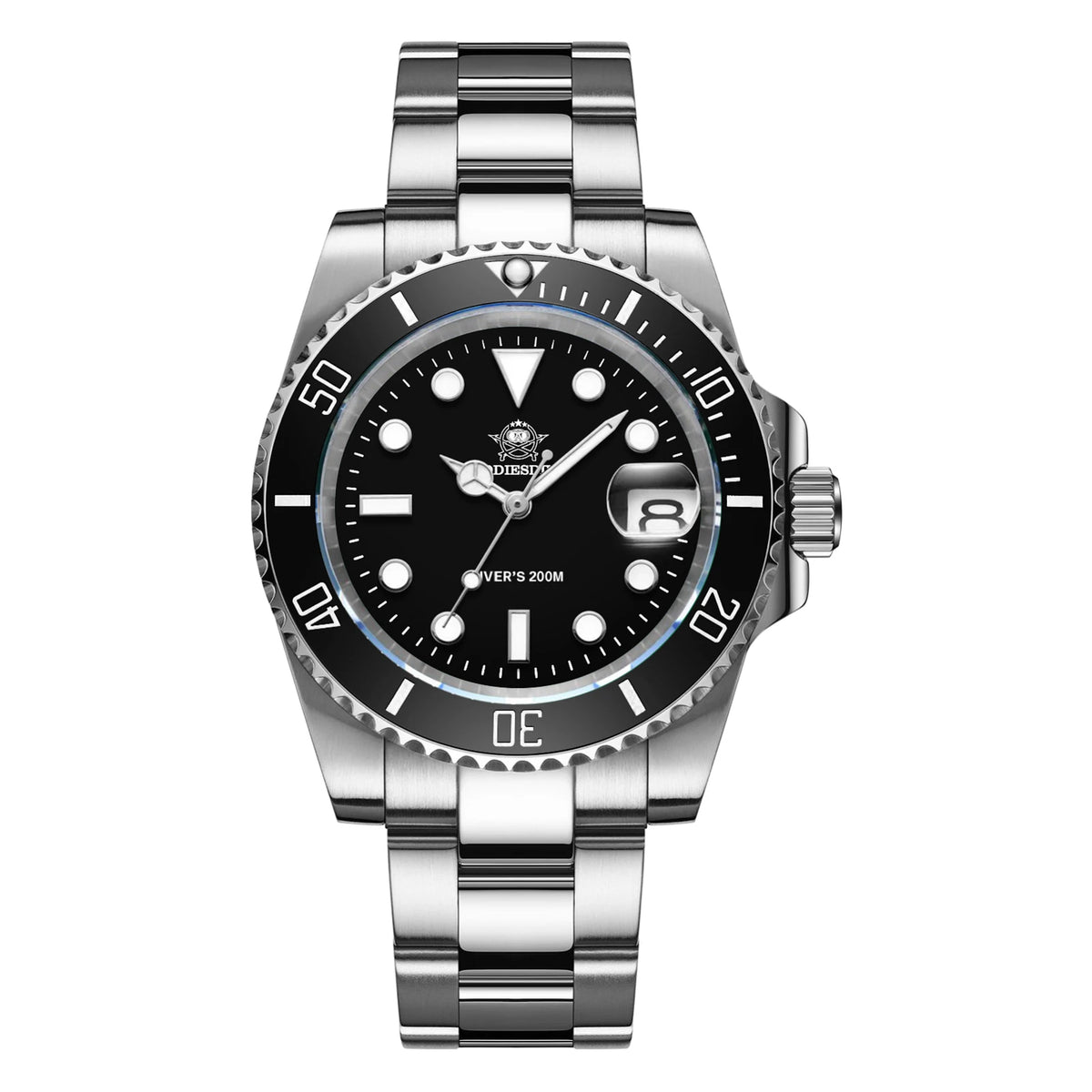 ADDIESDIVE Hot Selling Luxury Men's Diving Watch Steel BGW9 Luminous Ceramic Bezel 41mm 200M Waterproof Men's Analog Watch MY-H3