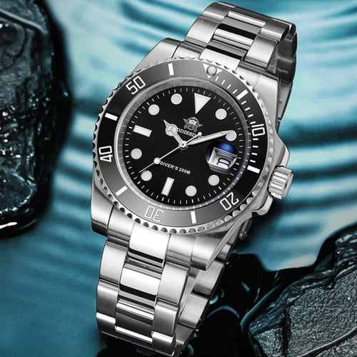 ADDIESDIVE Hot Selling Luxury Men's Diving Watch Steel BGW9 Luminous Ceramic Bezel 41mm 200M Waterproof Men's Analog Watch MY-H3