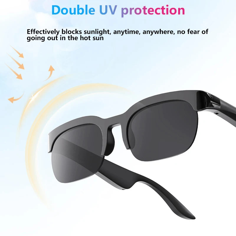 AI Smart Glasses 8MP HD Camera 8K Shooting AI Real-time Translation with Bluetooth 6.0 Earphones Call Recording Music Sunglasses