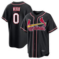 Elroe St. Louis Cardinals #0 Masyn Winn Player Black Carbon Fashio Game Stitched Jerseys