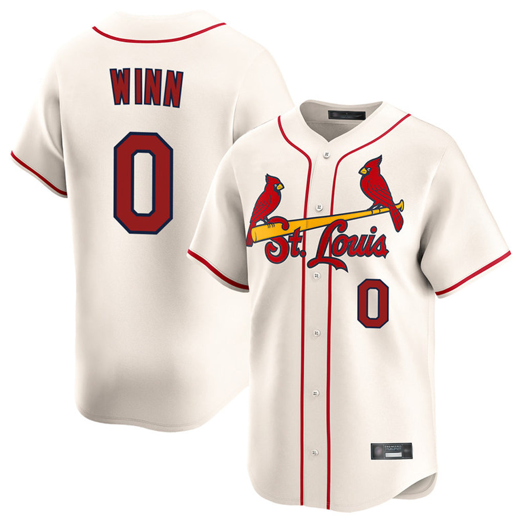 Elroe St. Louis Cardinals #0 Masyn Winn Player Cream Home Limited Stitched Jerseys