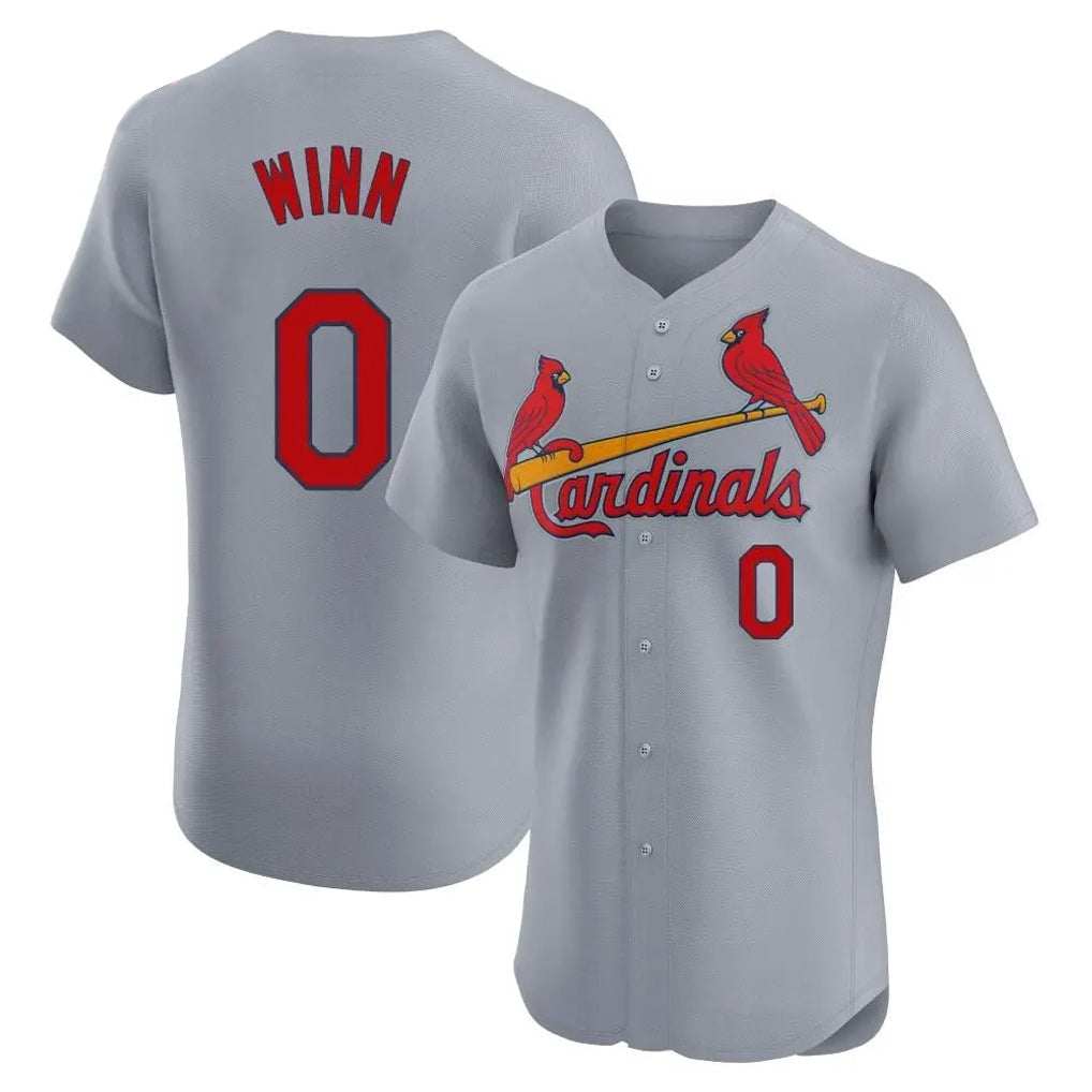 Elroe St. Louis Cardinals #0 Masyn Winn Player Gary Home Limited Elite Stitched Jerseys
