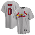 Elroe St. Louis Cardinals #0 Masyn Winn Player Gray Home Game Stitched Jerseys