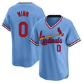 Elroe St. Louis Cardinals #0 Masyn Winn Player Light Blue City Connect Home T-shirt Stitched Jerseys