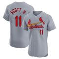 Elroe St. Louis Cardinals #11 Victor Scott II Player Gray Home Limited Elite Stitched Jerseys