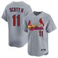 Elroe St. Louis Cardinals #11 Victor Scott II Player Gray Home Limited Stitched Jerseys