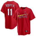 Elroe St. Louis Cardinals #11 Victor Scott II Player Red Home Game Stitched Jerseys
