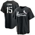 Elroe St. Louis Cardinals #15 Jose Fermin Player Black City Connect Home Limited Stitched Jerseys