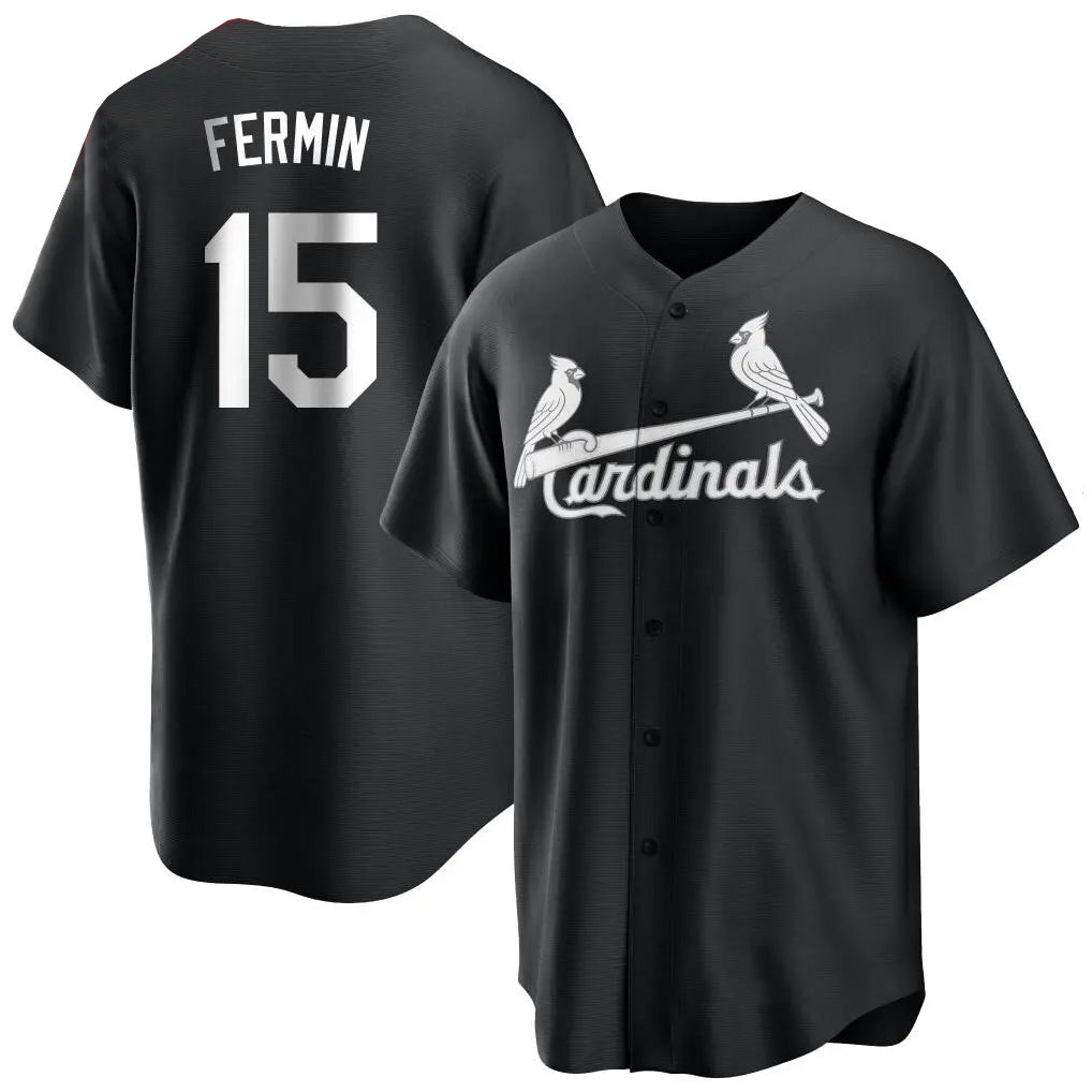 Elroe St. Louis Cardinals #15 Jose Fermin Player Black City Connect Home Limited Stitched Jerseys