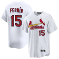 Elroe St. Louis Cardinals #15 Jose Fermin Player White Home Game Stitched Jerseys