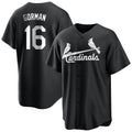 Elroe St. Louis Cardinals #16 Nolan Gorman Player Black City Connect Home Limited Stitched Jerseys