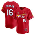 Elroe St. Louis Cardinals #16 Nolan Gorman Player Red City Connect Limited Stitched Jerseys