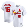 Elroe St. Louis Cardinals #16 Nolan Gorman Player White Home Limited Stitched Jerseys