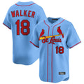Elroe St. Louis Cardinals #18 Jordan Walker Player Light Blue Home Limited Stitched Jerseys