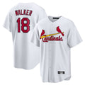 Elroe St. Louis Cardinals #18 Jordan Walker Player White Home Game Stitched Jerseys