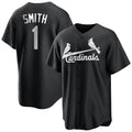 Elroe St. Louis Cardinals #1 Ozzie Smith Player Black City Connect Home Limited Stitched Jerseys