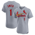 Elroe St. Louis Cardinals #1 Ozzie Smith Player Gray Home Limited Elite Stitched Jerseys