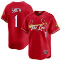Elroe St. Louis Cardinals #1 Ozzie Smith Player Red City Connect Limited Stitched Jerseys