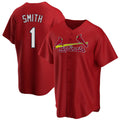 Elroe St. Louis Cardinals #1 Ozzie Smith Player Red Home Game Stitched Jerseys