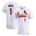 Elroe St. Louis Cardinals #1 Ozzie Smith Player White Home Limited Elite Stitched Jerseys