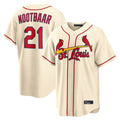Elroe St. Louis Cardinals #21 Lars Nootbaar Player Cream Home Game Stitched Jerseys