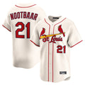 Elroe St. Louis Cardinals #21 Lars Nootbaar Player Cream Home Limited Stitched Jerseys
