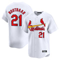 Elroe St. Louis Cardinals #21 Lars Nootbaar Player White Home Limited Stitched Jerseys