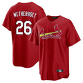 Elroe St. Louis Cardinals #26 JJ Wetherholt Player Red Home Game Stitched Jerseys