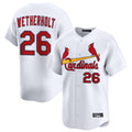 Elroe St. Louis Cardinals #26 JJ Wetherholt Player White Home Limited Stitched Jerseys