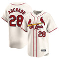 Elroe St. Louis Cardinals #28 Nolan Arenado Player Cream Home Limited Stitched Jerseys