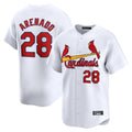 Elroe St. Louis Cardinals #28 Nolan Arenado Player White Home Limited Stitched Jerseys