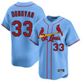 Elroe St. Louis Cardinals #33 Brendan Donovan Player Light Blue Home Limited Stitched Jerseys