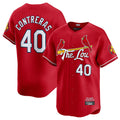 Elroe St. Louis Cardinals #40 Willson Contreras Player Red City Connect Limited Stitched Jerseys