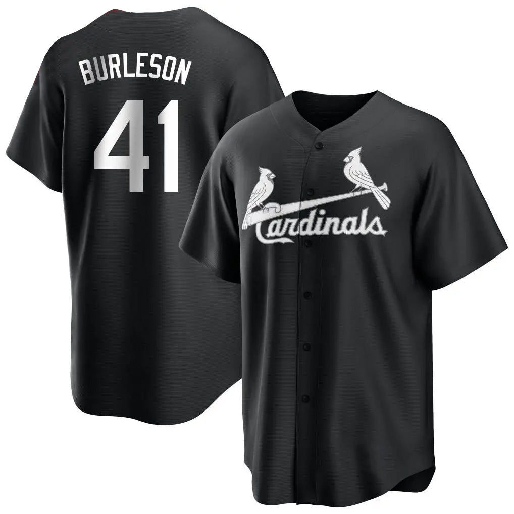 Elroe St. Louis Cardinals #41 Alec Burlesona Player Black City Connect Home Limited Stitched Jerseys